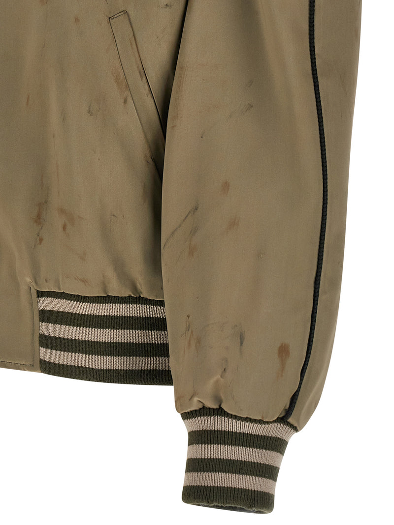 Blouson aviateur bicolore en acétate Golden Goose