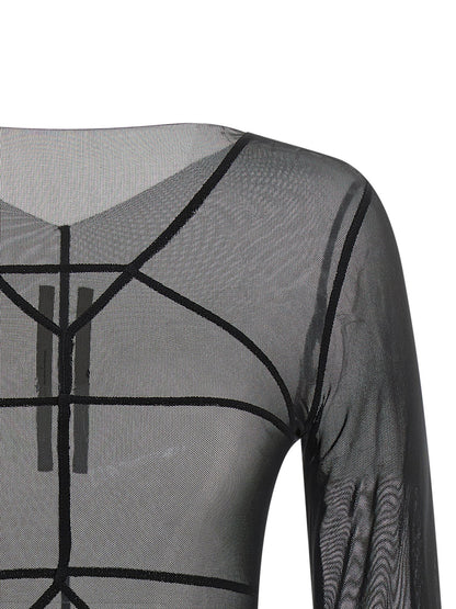 Rick Owens Black Nylon Cardigan