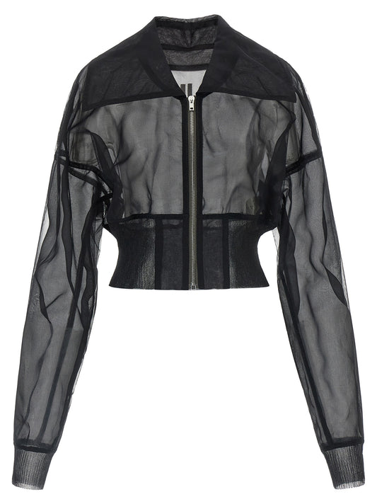 Bomber en nylon noir Rick Owens