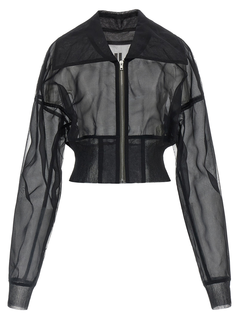 Bomber en nylon noir Rick Owens