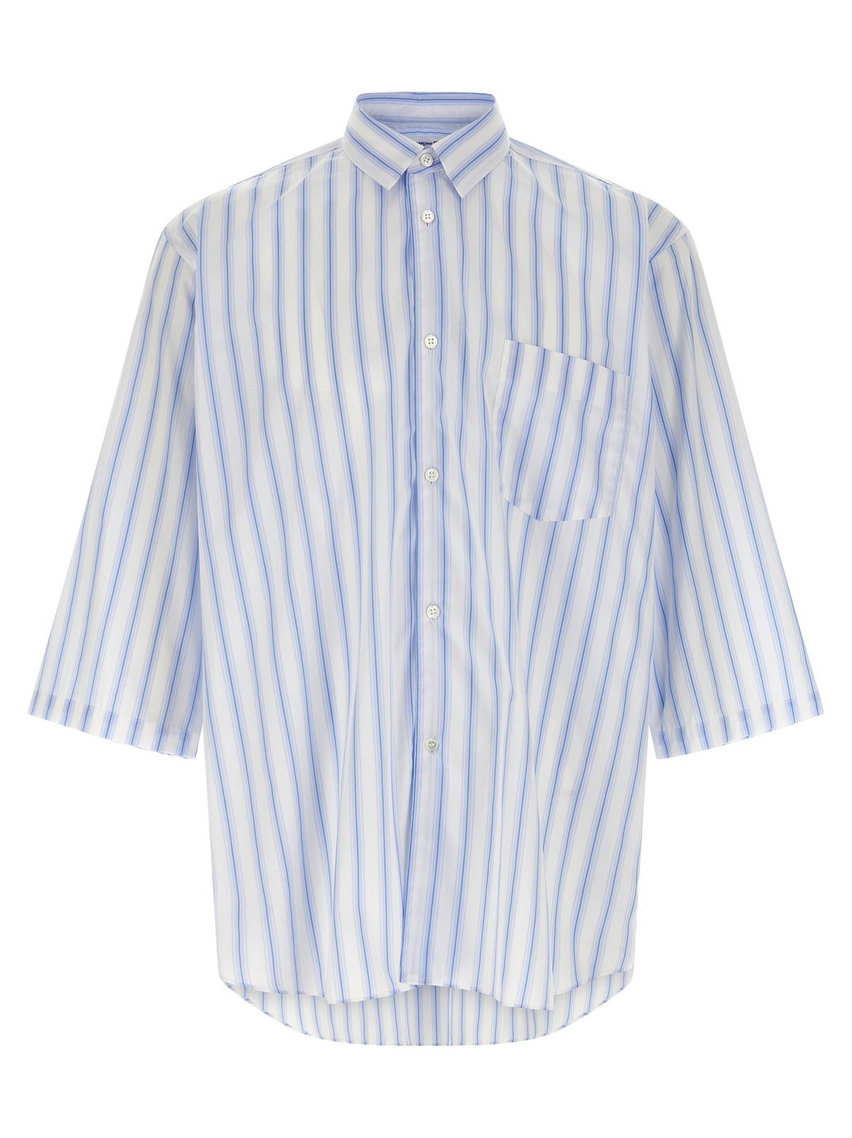 Comme Des Garçons Blue Cotton Blouse for Men