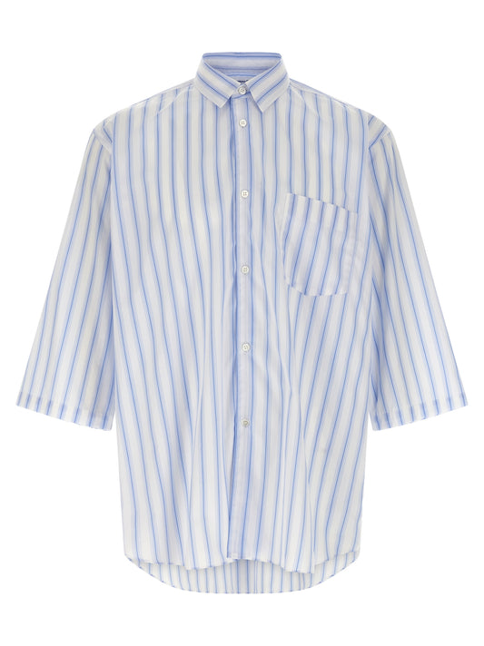 Comme Des Garçons Blue Cotton Blouse for Men