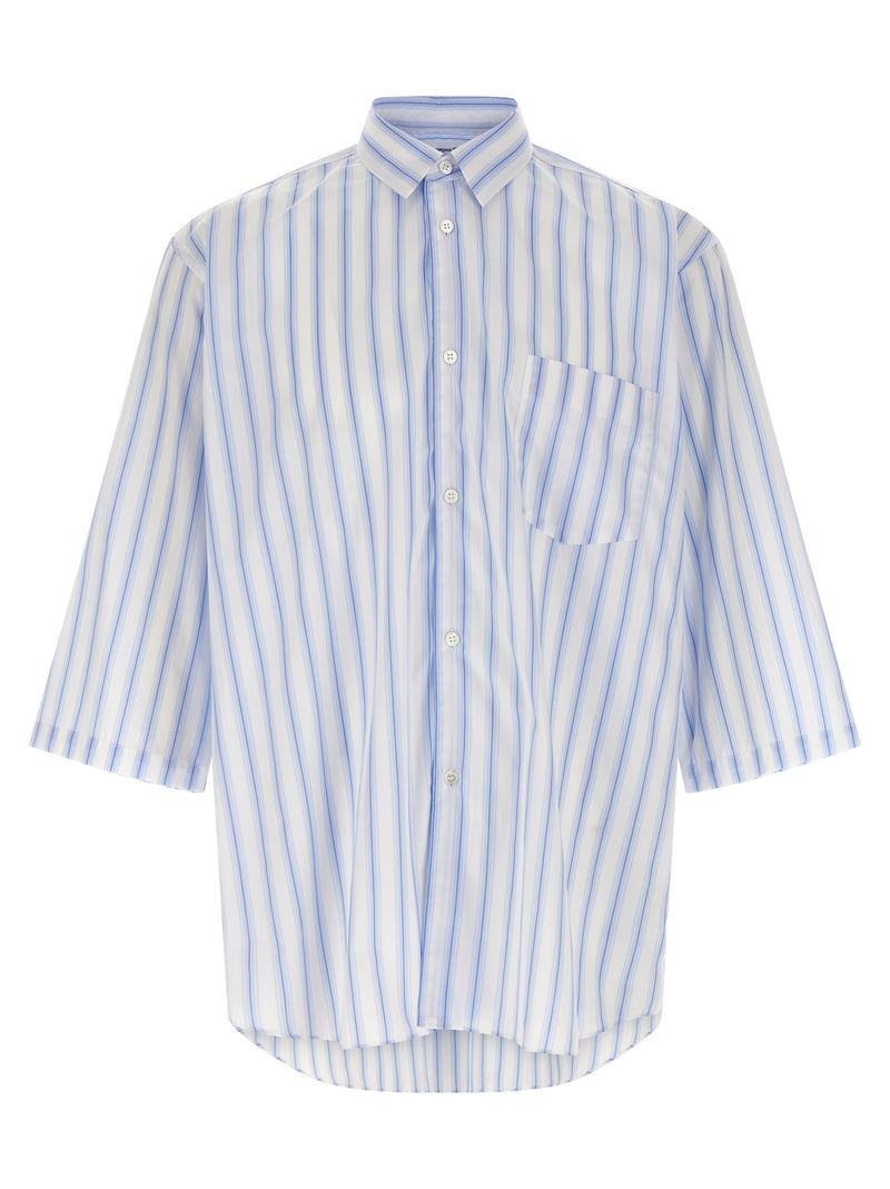Comme Des Garçons Blue Cotton Blouse for Men