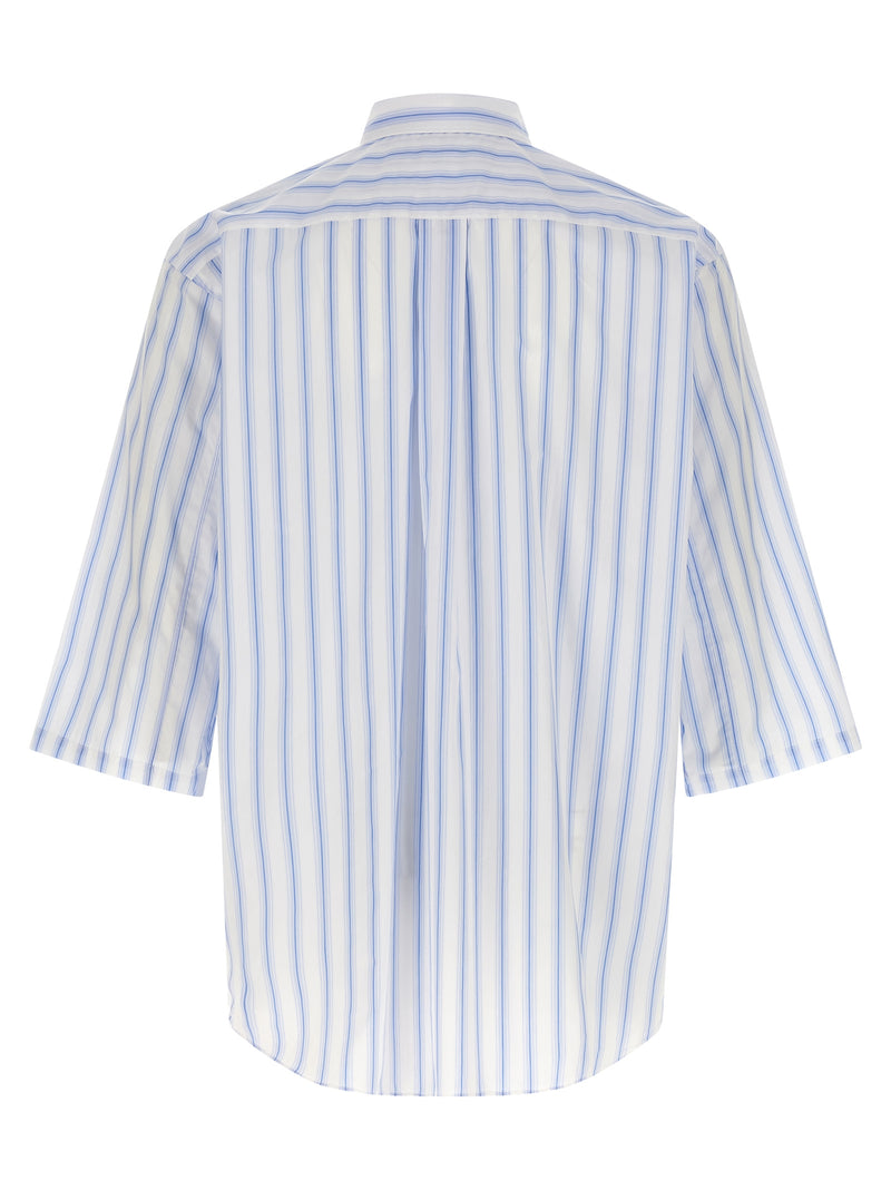 Comme Des Garçons Blue Cotton Blouse for Men