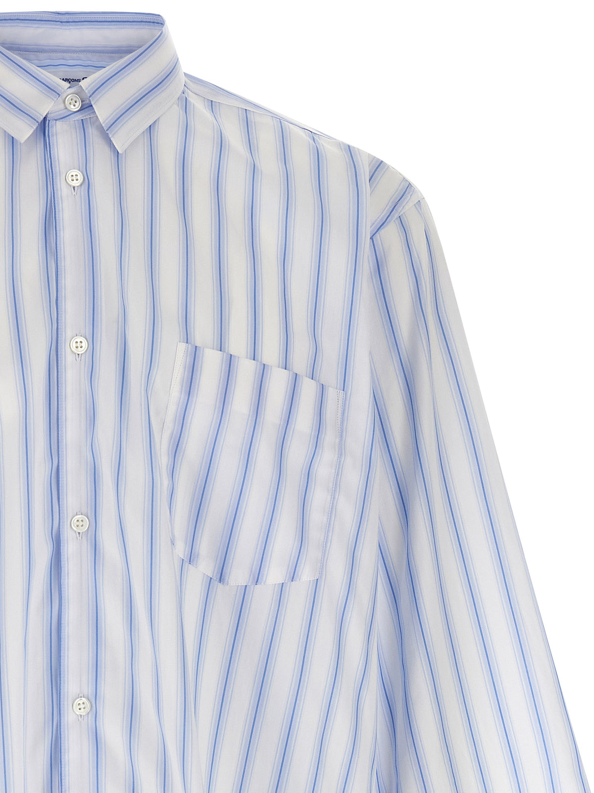 Comme Des Garçons Blue Cotton Blouse for Men