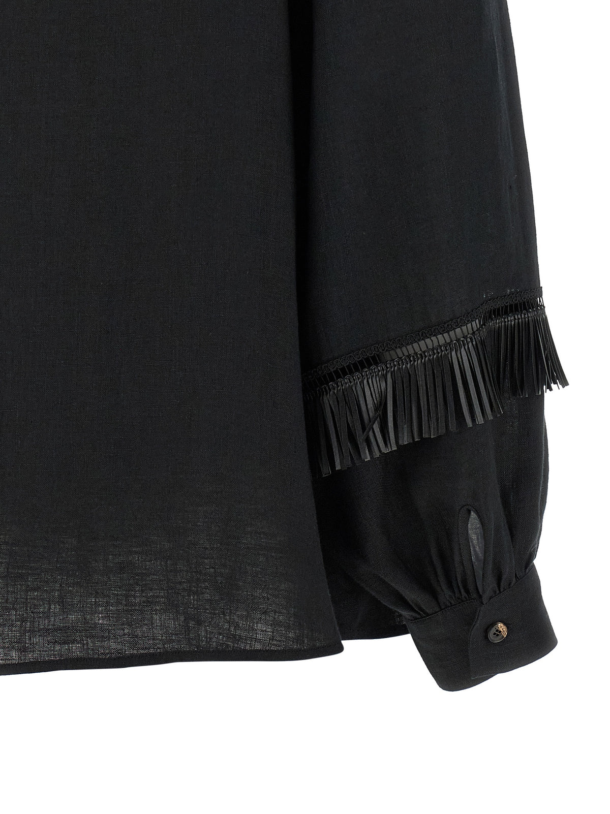 Chemisier en lin noir Kiton
