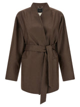 Blazer Kiton marron en polyamide