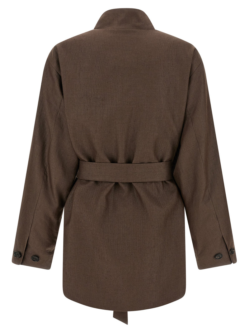 Kiton Brown Polyamide Blazer for Women