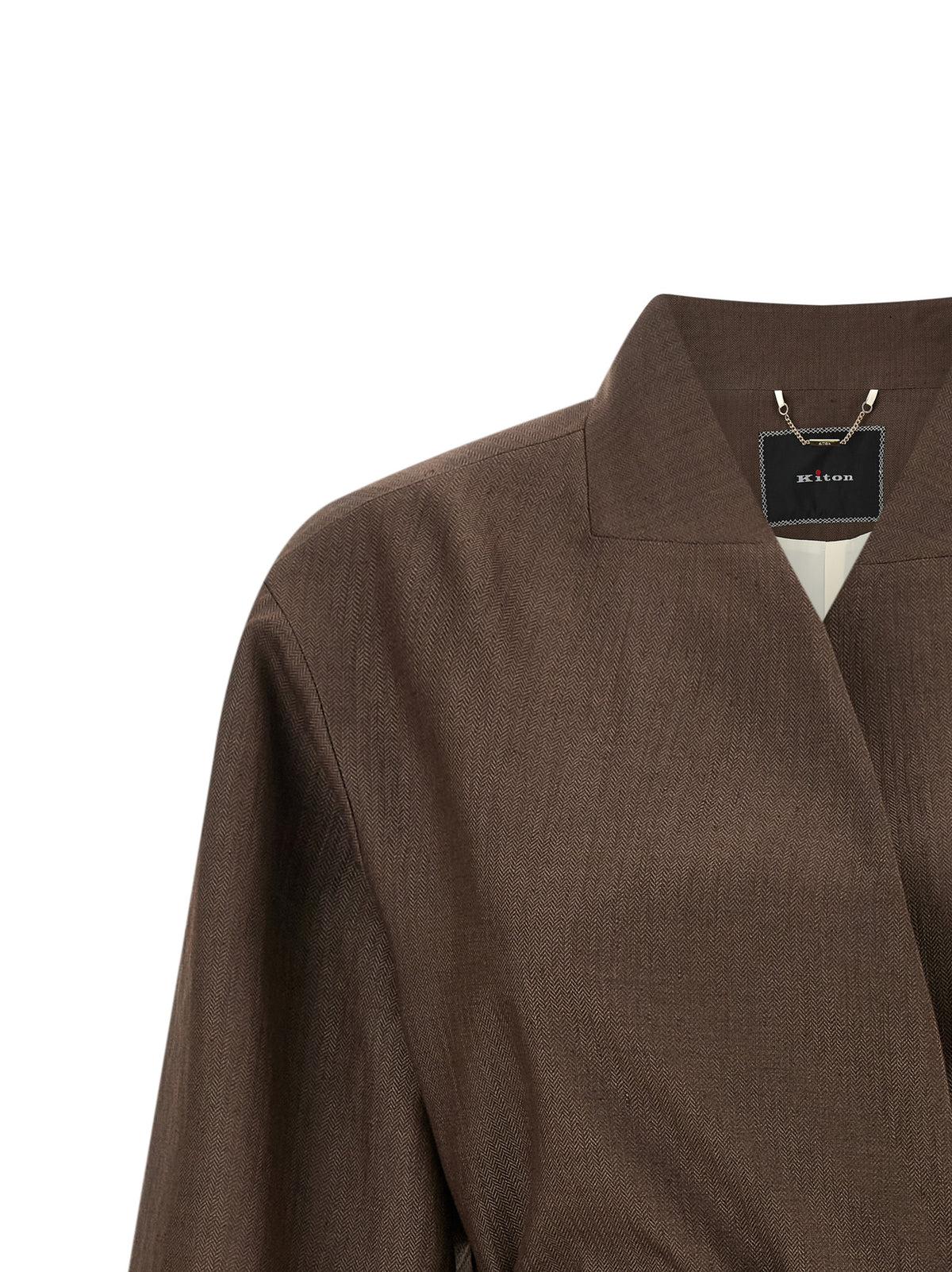 Blazer Kiton marron en polyamide