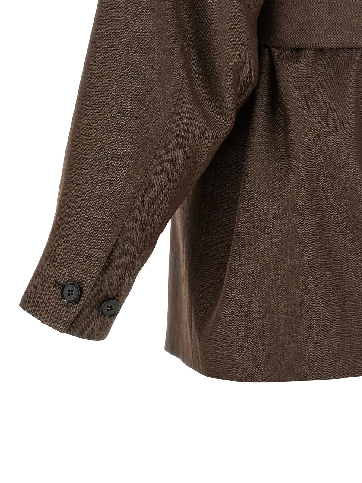 Blazer Kiton marron en polyamide