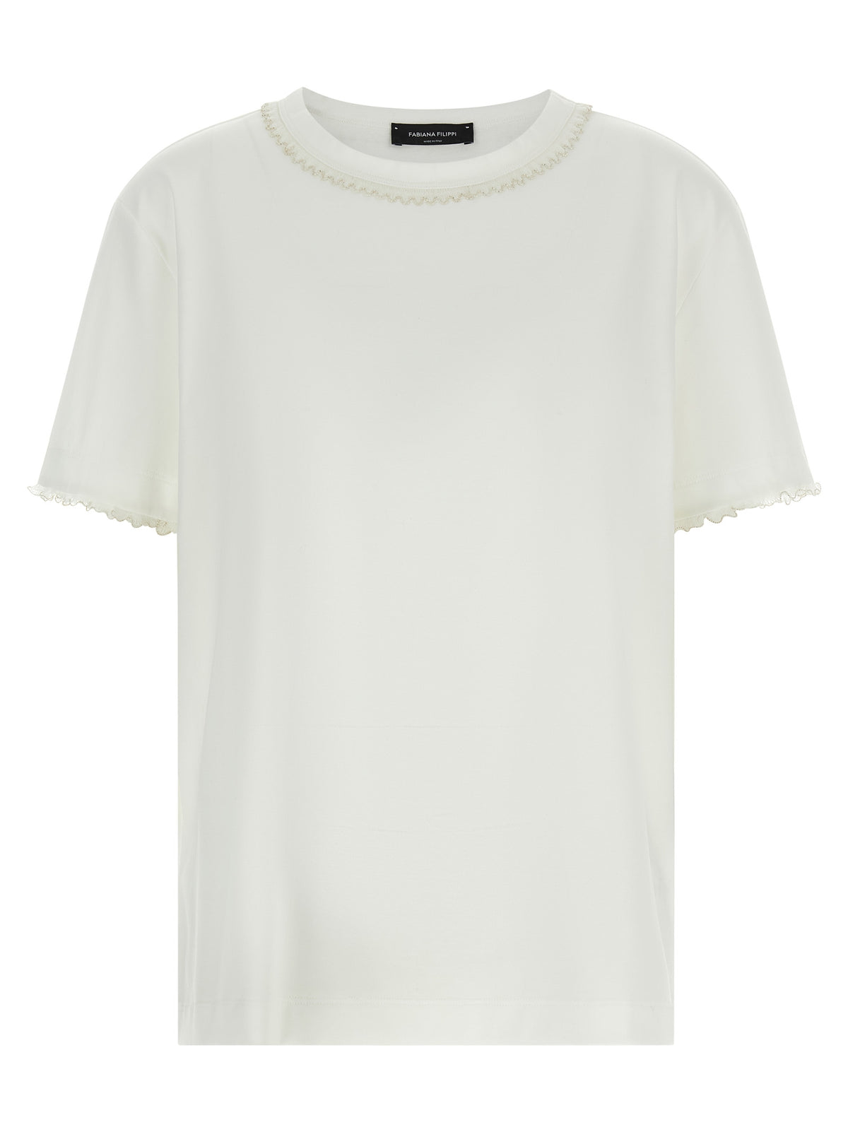 T-shirt Fabiana Filippi en coton blanc