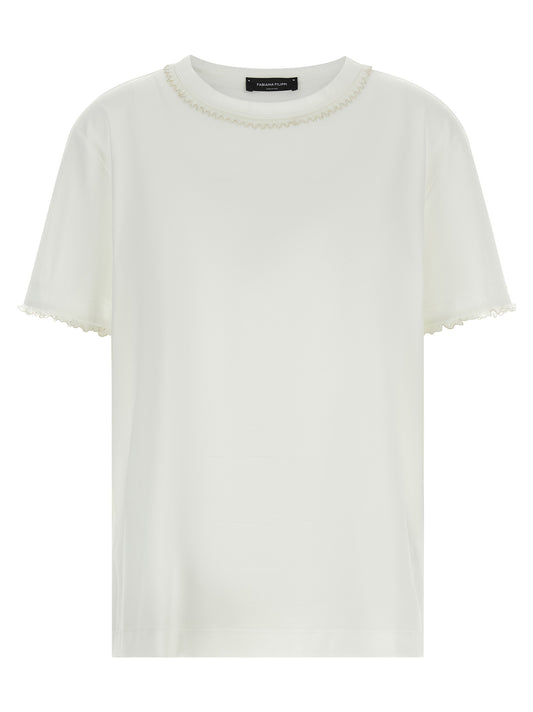 T-shirt Fabiana Filippi en coton blanc