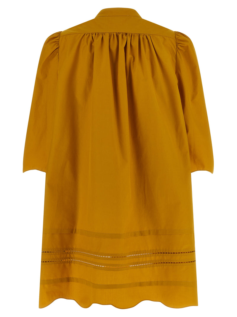 Fabiana Filippi Bicolor Cotton Short Dress