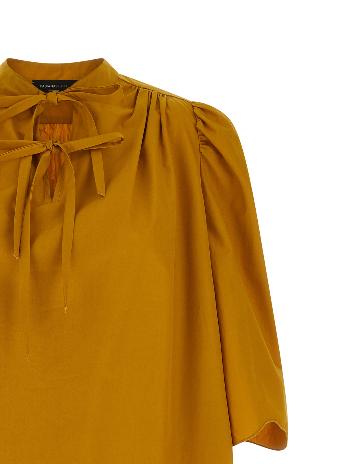 Robe courte bicolore en coton Fabiana Filippi