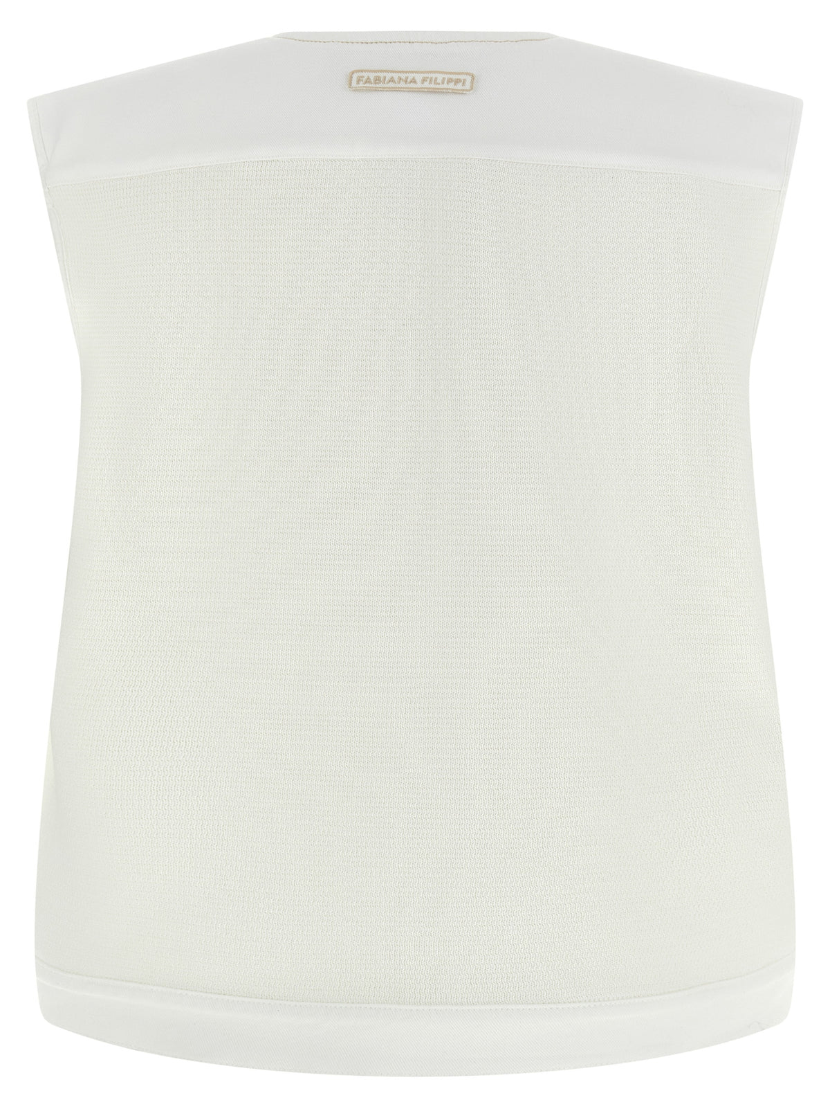 Veste sans manches Fabiana Filippi en coton blanc