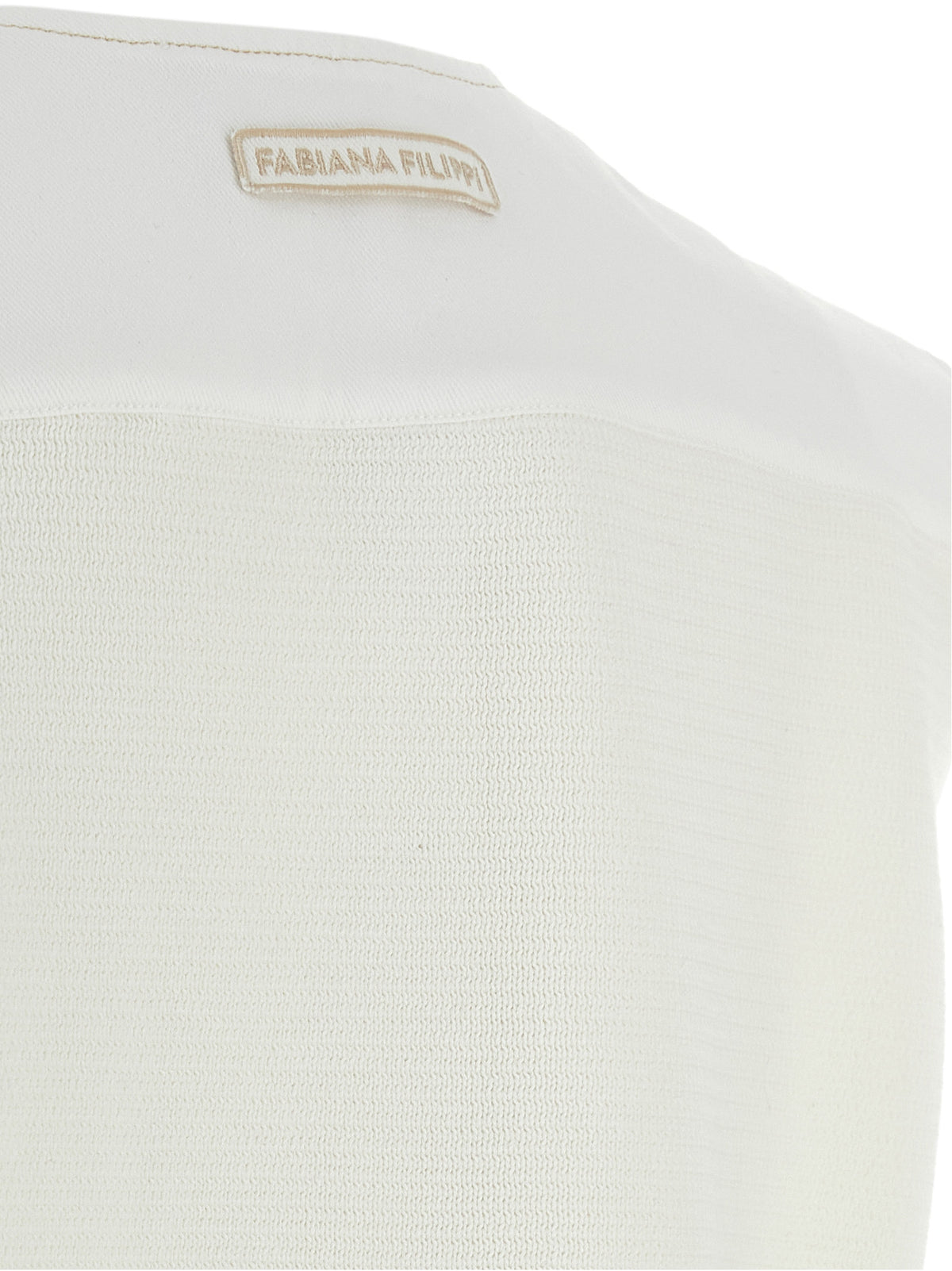 Veste sans manches Fabiana Filippi en coton blanc