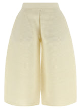 Pantacourt Issey Miyake en polyester blanc