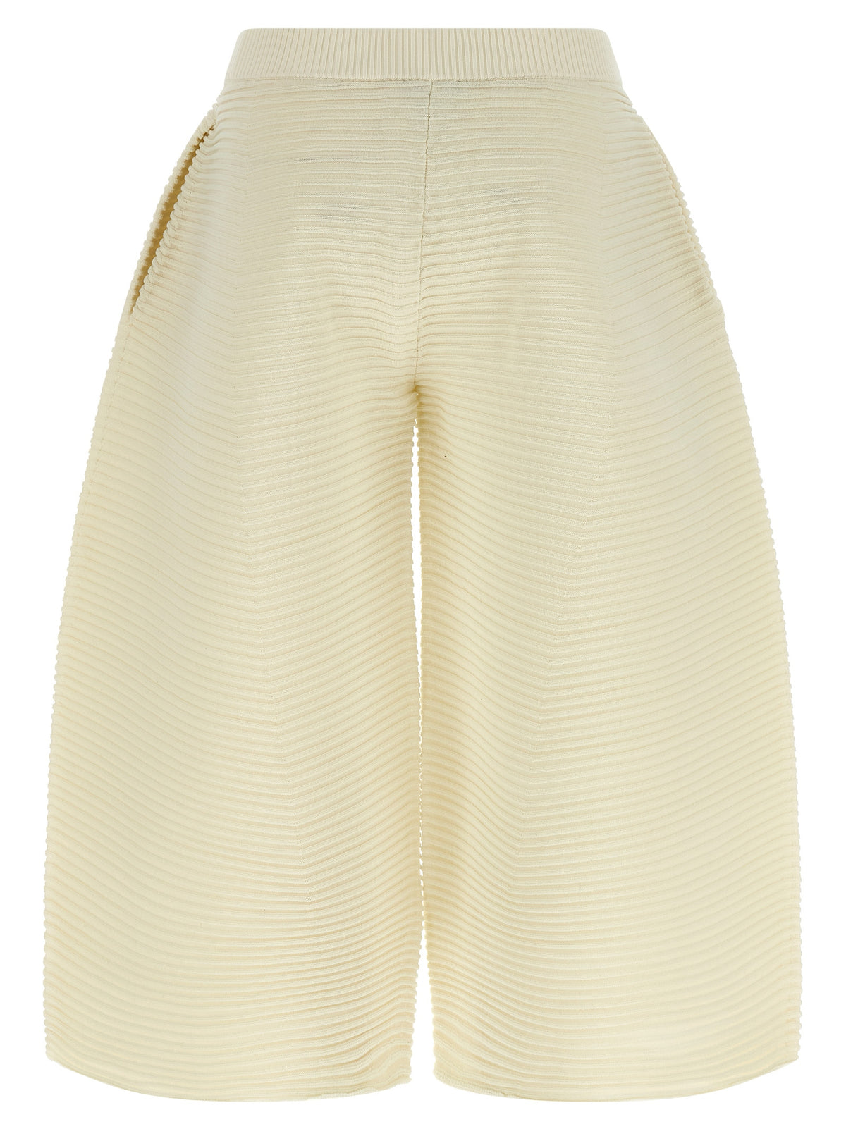 Pantacourt Issey Miyake en polyester blanc