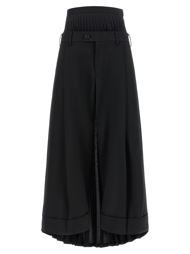 Junya Watanabe Black Wool Pants - Avant-Garde Tailoring