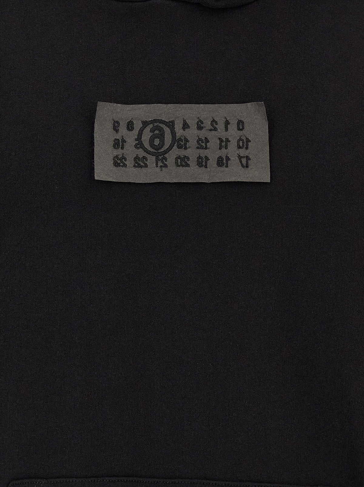 MM6 Maison Margiela Black Cotton Sweatshirt
