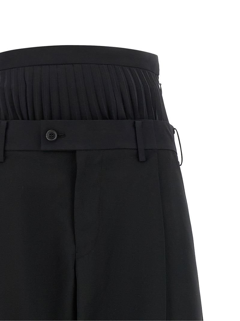 Junya Watanabe Black Wool Pants - Avant-Garde Tailoring