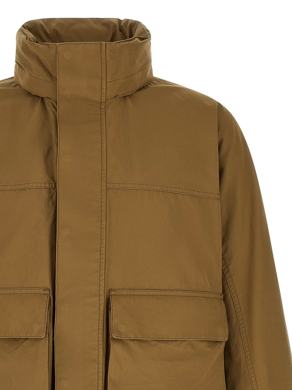 Parka Lemaire bicolore en coton