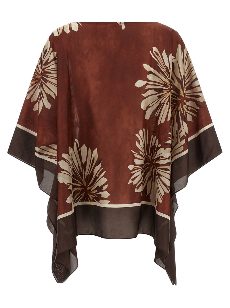 Chemisier en soie Bordeaux Brunello Cucinelli