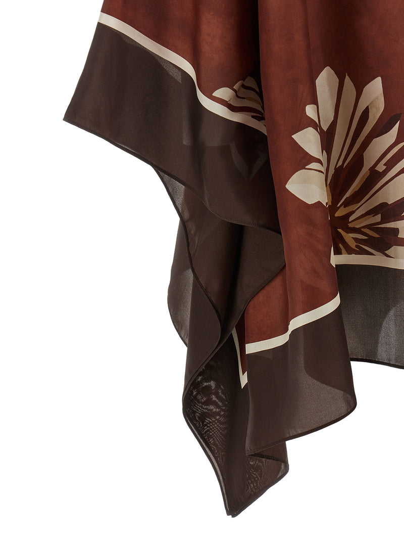 Chemisier en soie Bordeaux Brunello Cucinelli