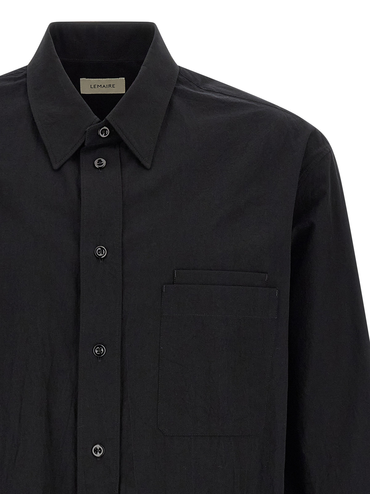 Lemaire Black Cotton Blouse