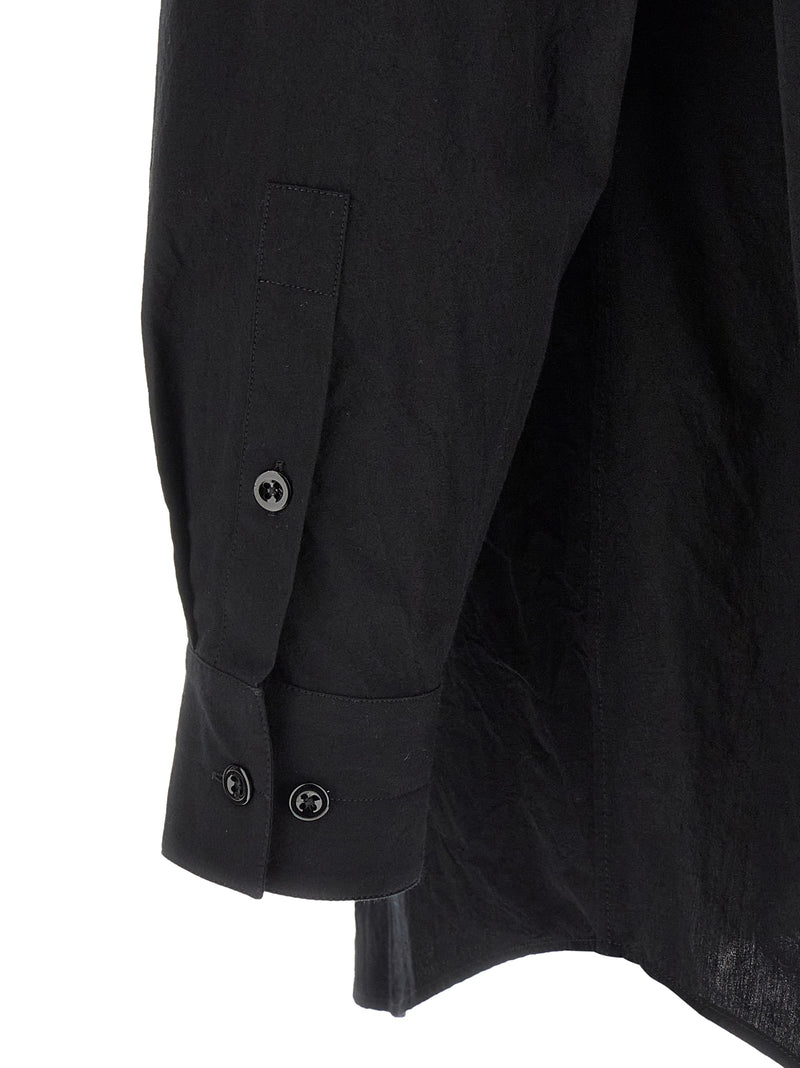 Lemaire Black Cotton Blouse - Two Pocket Shirt