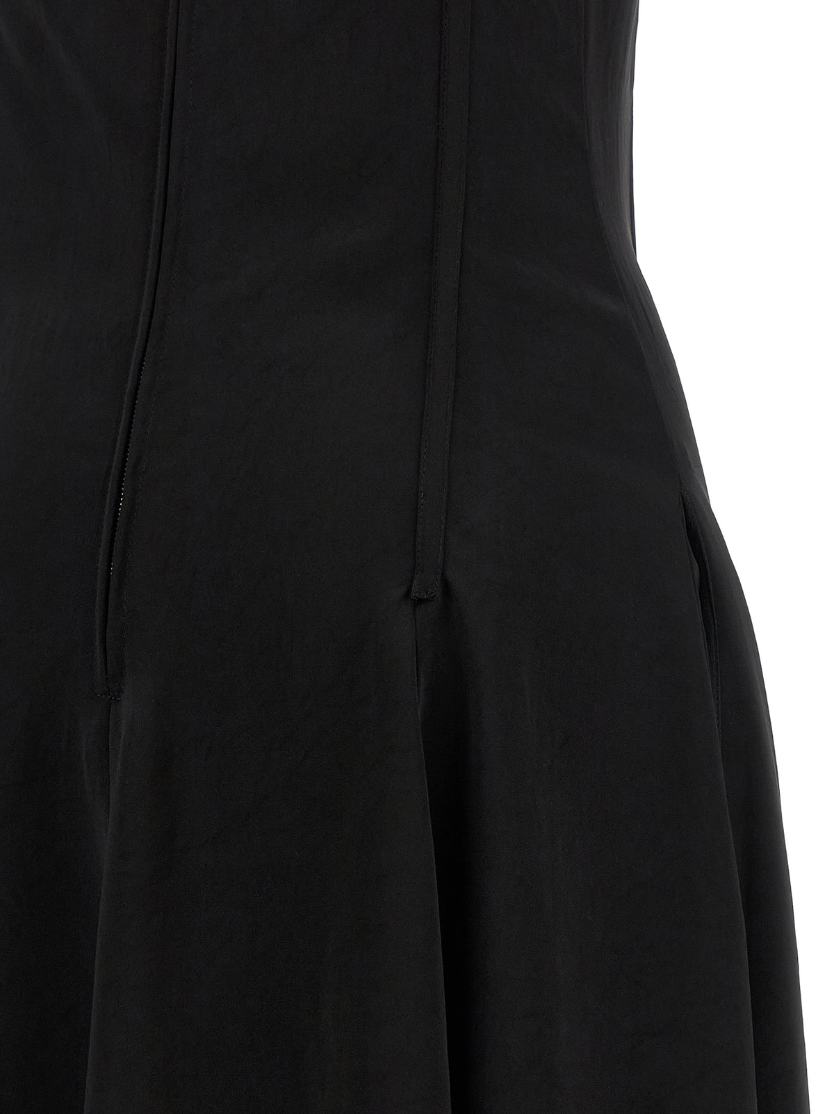 Alexander McQueen Black Acetate Long Dress
