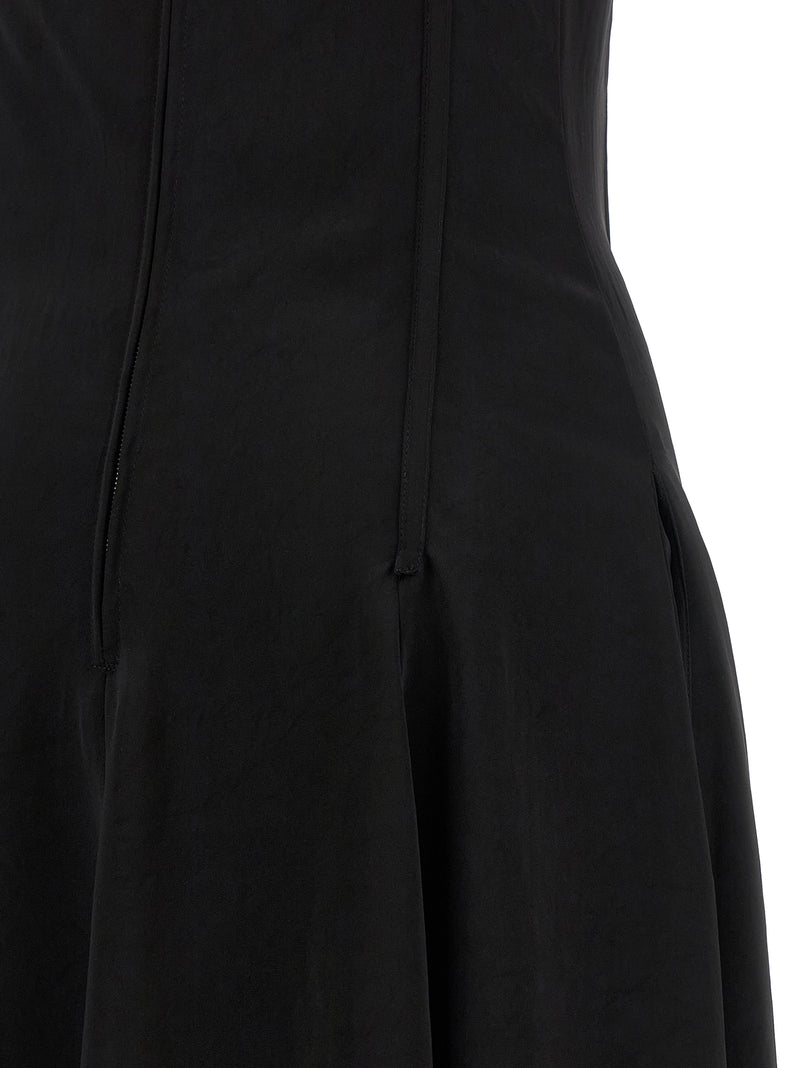 Alexander McQueen Black Acetate Long Dress