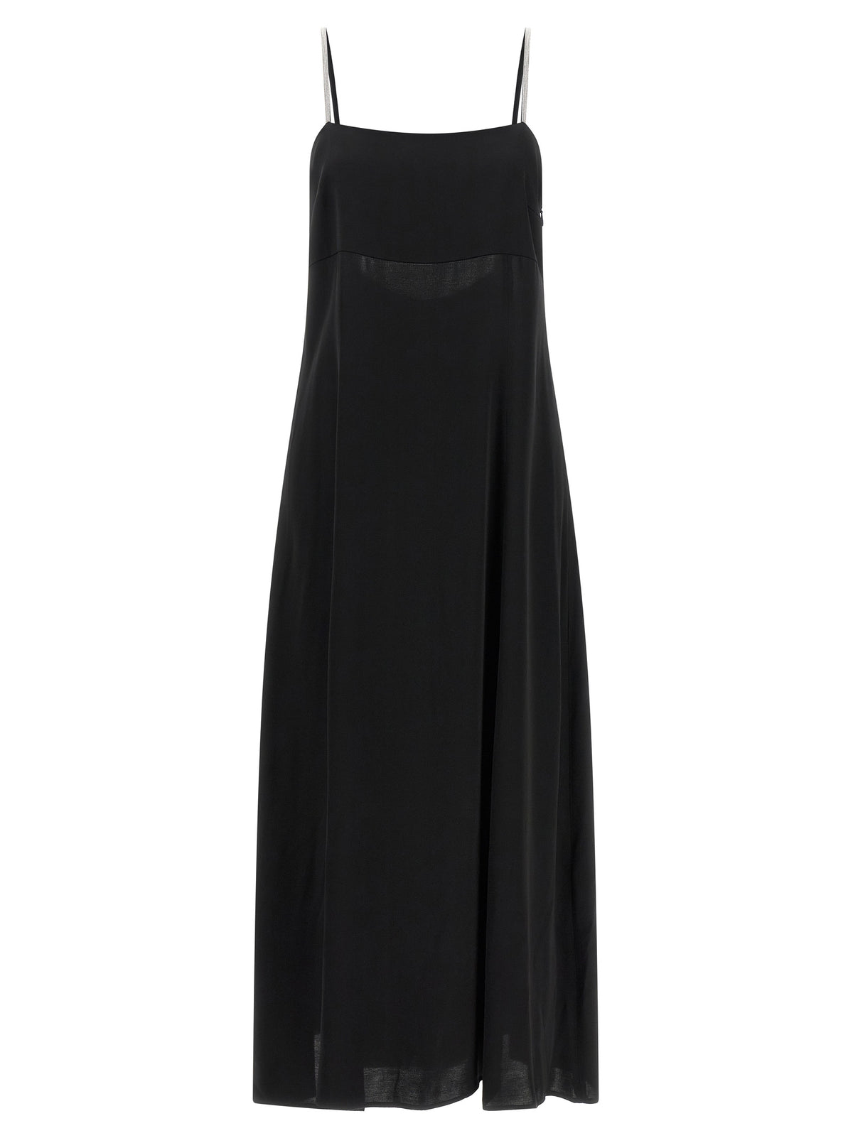 Peserico Black Viscose Long Dress