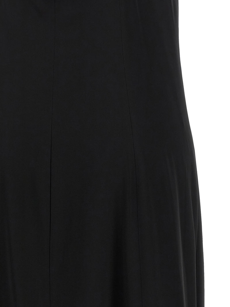 Peserico Black Viscose Long Dress
