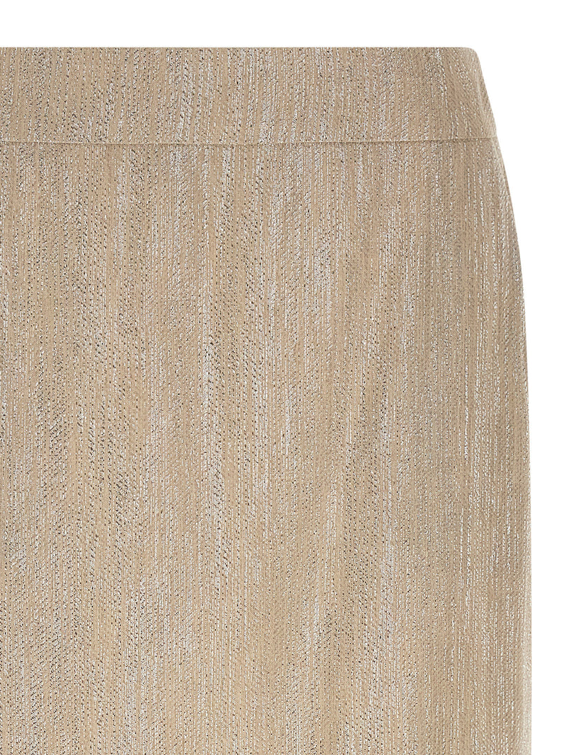 Peserico Beige Viscose Midi Skirt