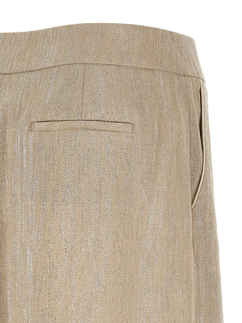 Peserico Beige Viscose Midi Skirt