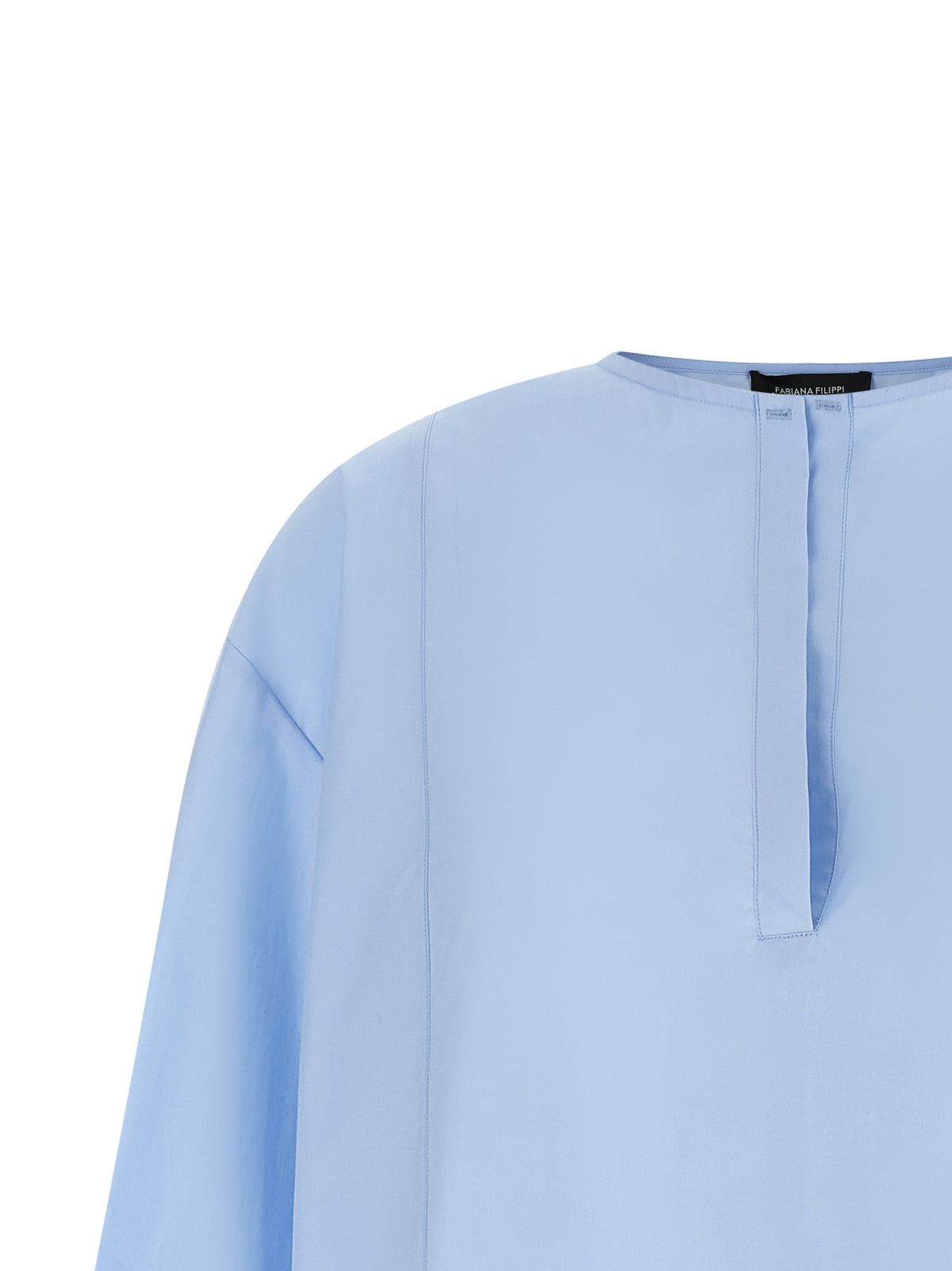 Chemisier bleu en coton Fabiana Filippi