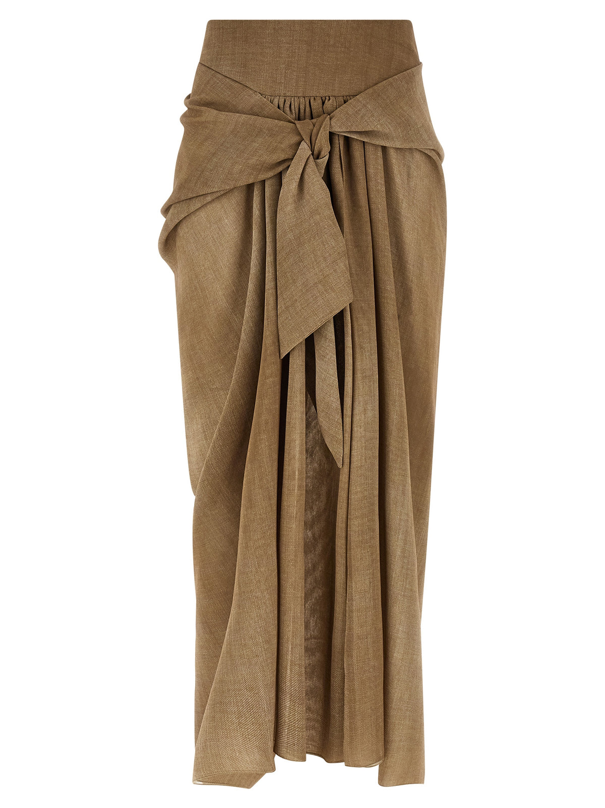 Ermanno Scervino Beige Mini Skirt in Polyester