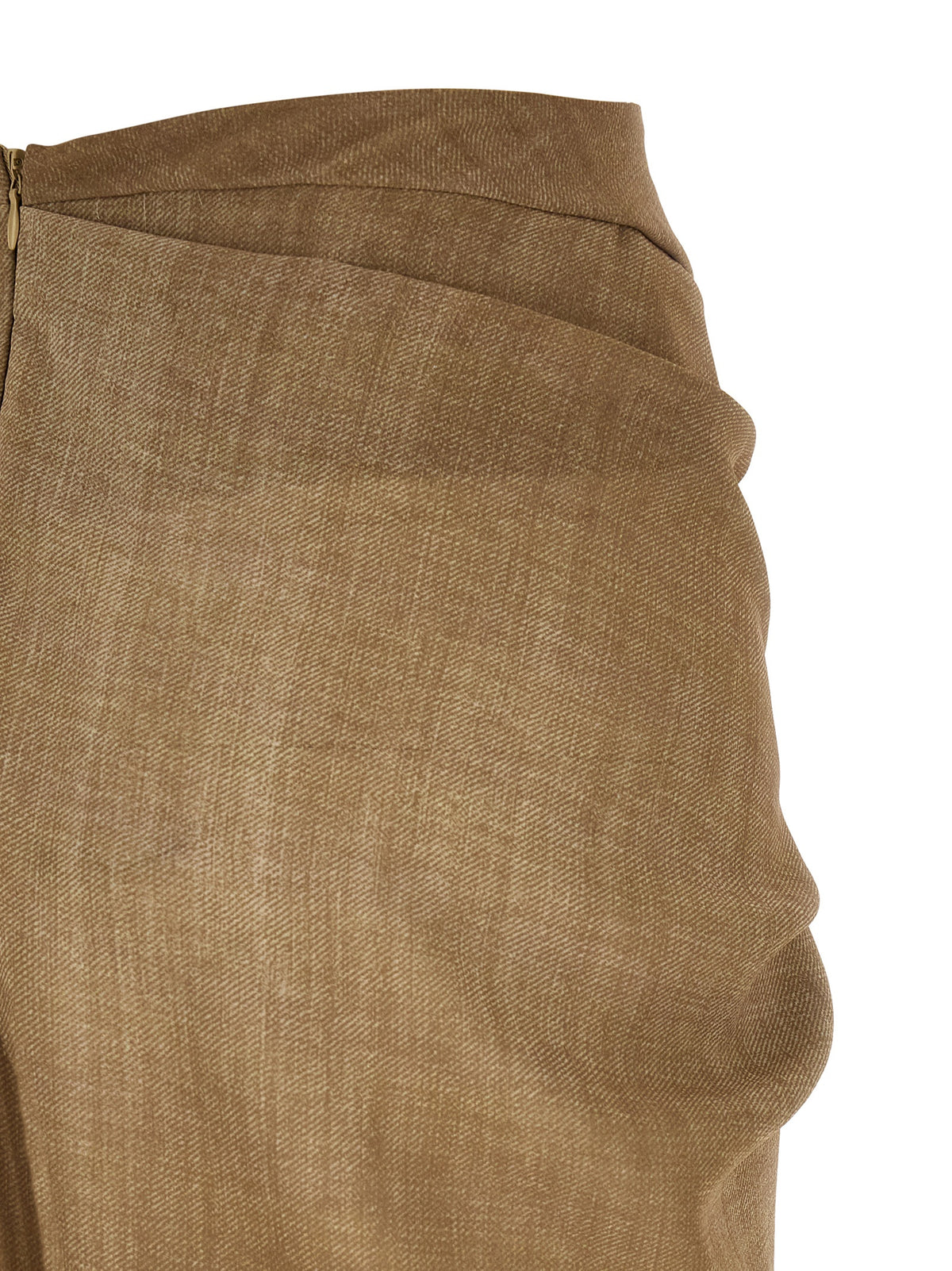 Ermanno Scervino Beige Mini Skirt in Polyester