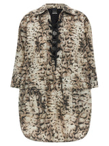 Robe Courte en Coton Grise PINKO