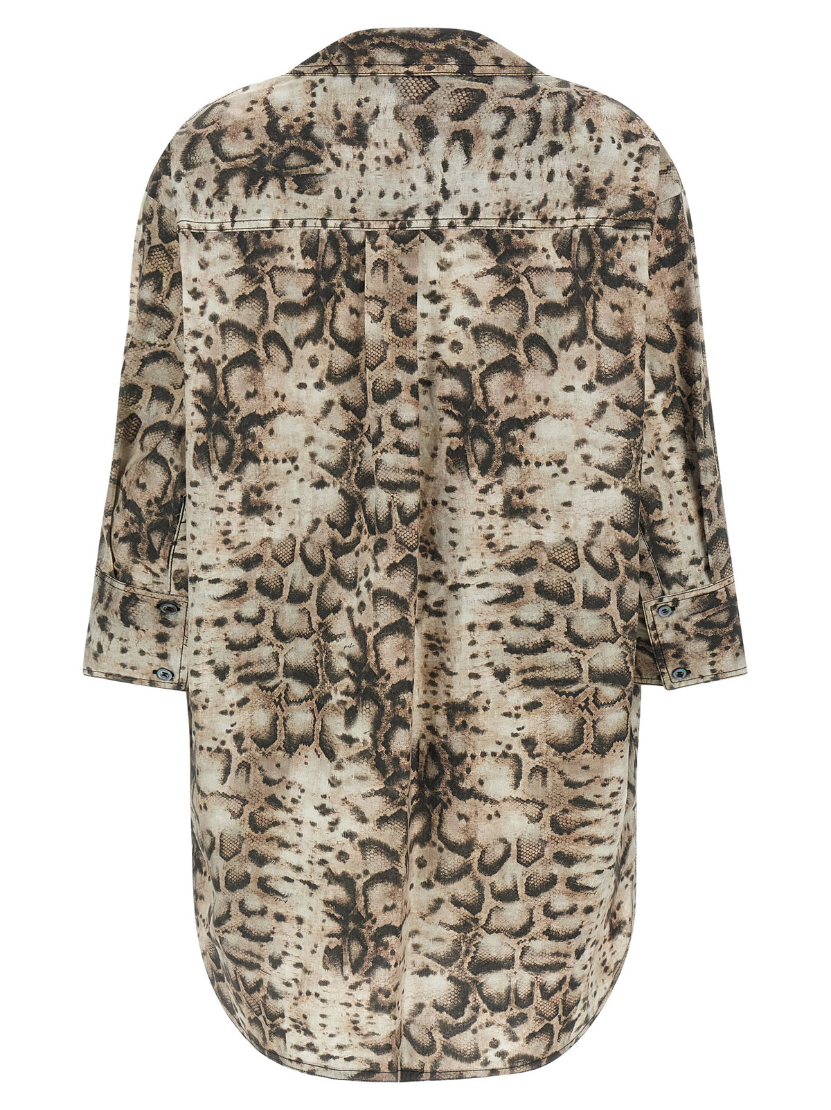 Robe Courte en Coton Grise PINKO