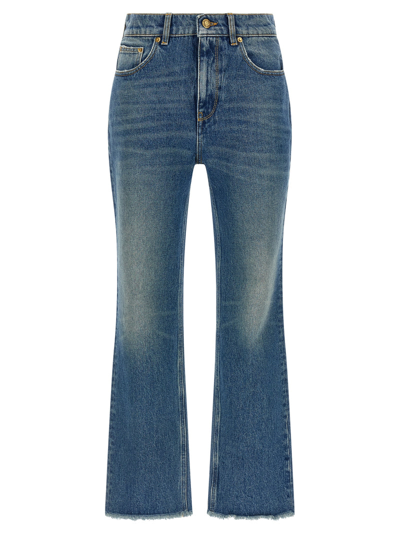 Golden Goose Blue Cotton Flared Jeans