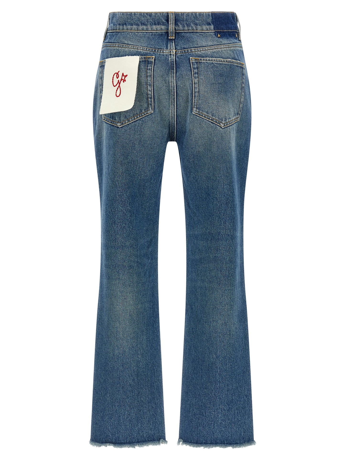 Golden Goose Blue Cotton Flared Jeans