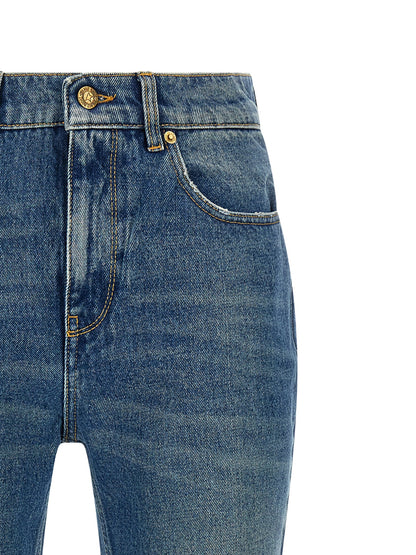 Golden Goose Blue Cotton Flared Jeans