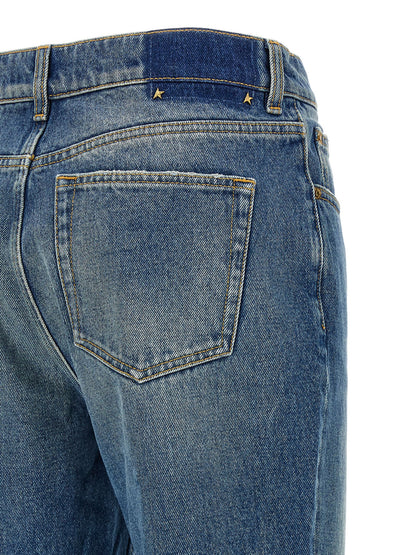 Golden Goose Blue Cotton Flared Jeans