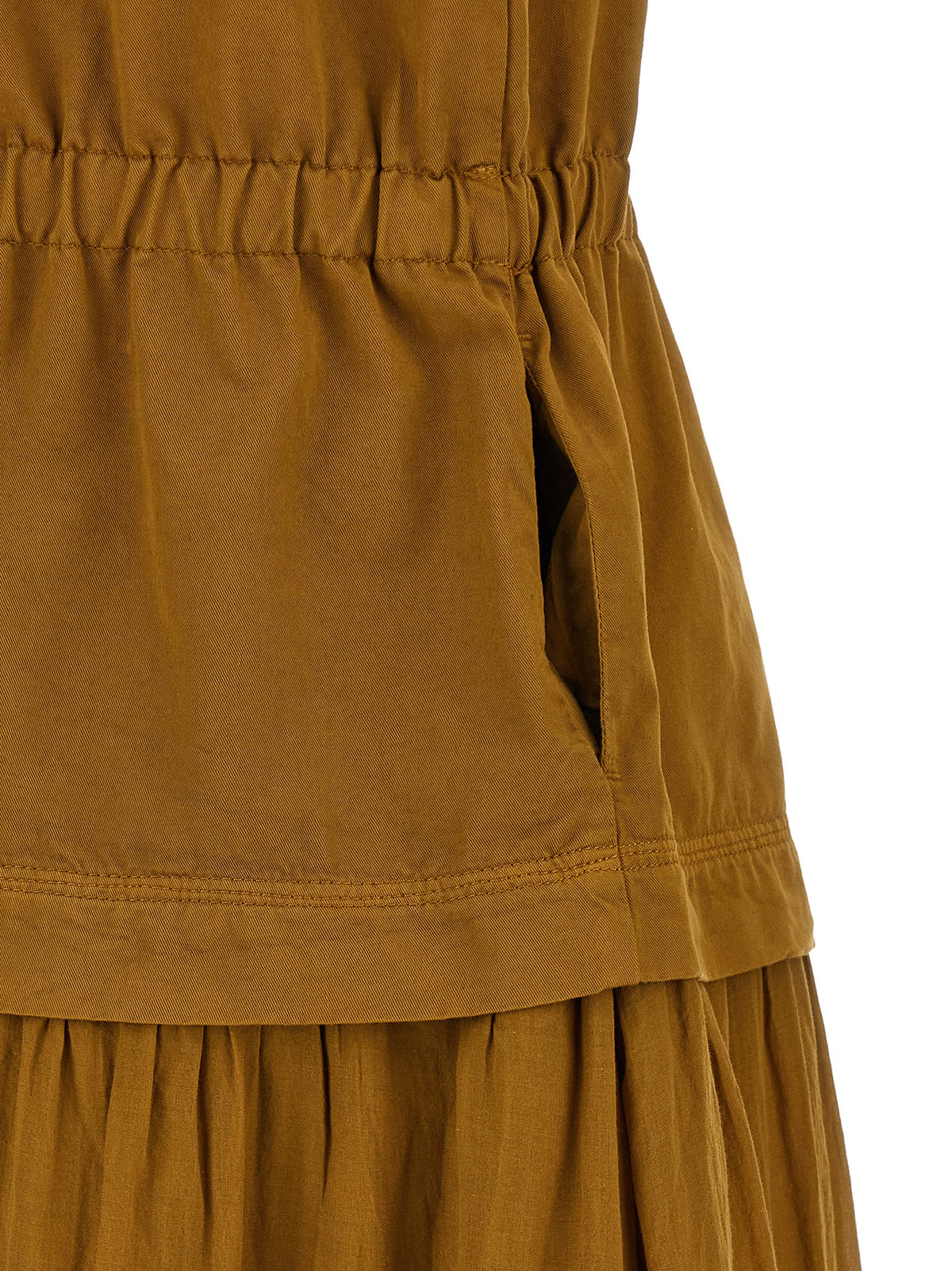 PINKO Brown Cotton Long Dress