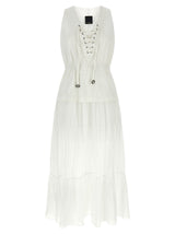 PINKO White Cotton Long Dress