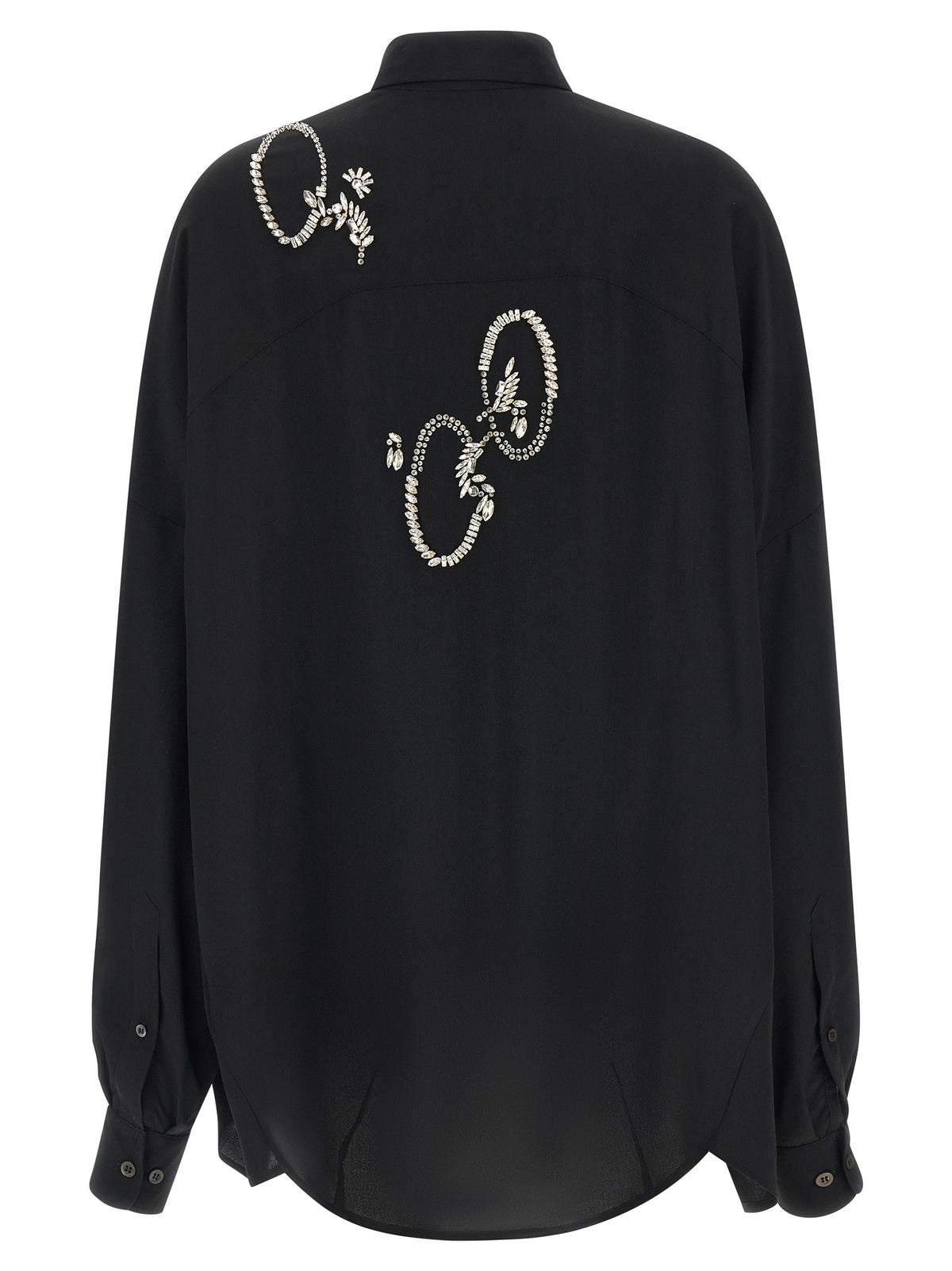 Dries Van Noten Blouse noire en polyester