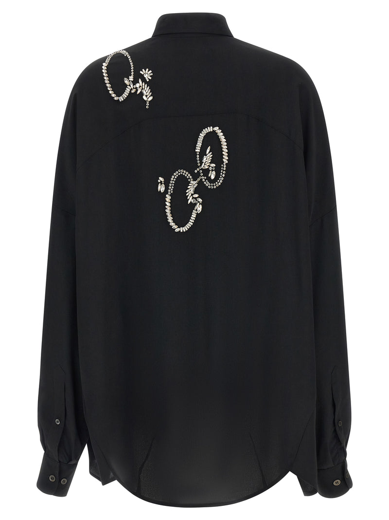 Dries Van Noten Black Polyester Blouse