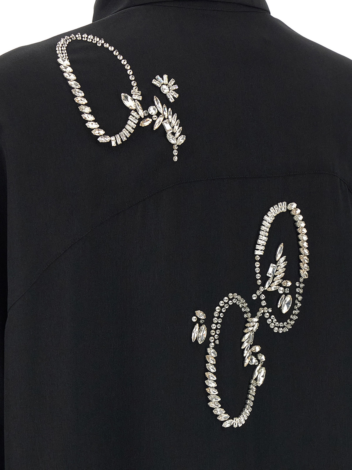 Dries Van Noten Blouse noire en polyester